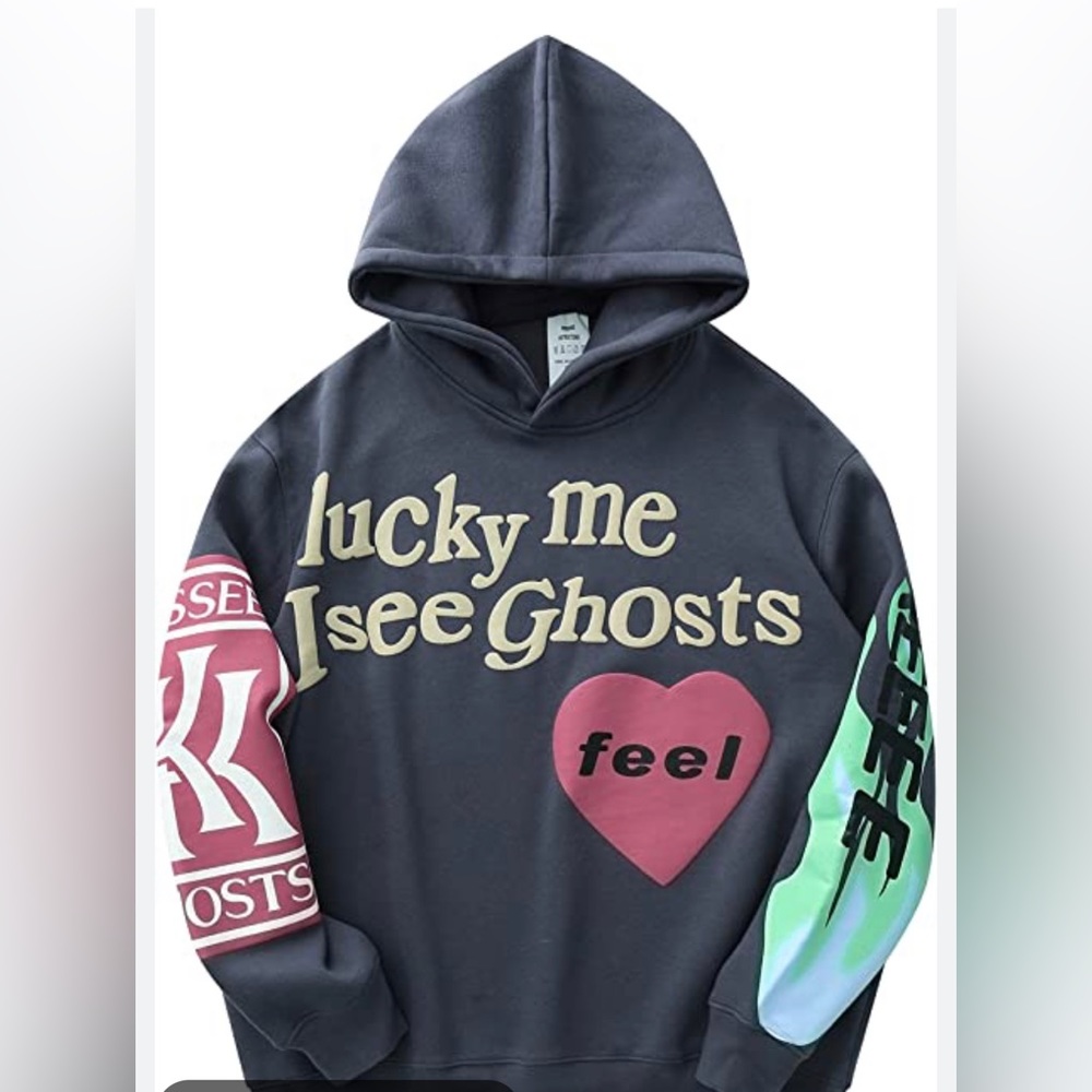 “Lucky me I see ghost” hoodie, size: S, never worn, great condition